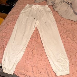 NWT Automet White sweatpants, size small
